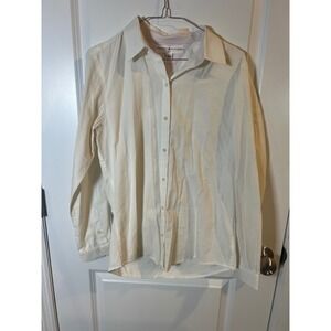 Tommy Hilfiger Women Button‎ Down Shirt Long Sleeve White Size M